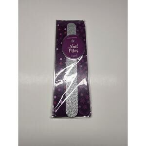 Nail Files, 3 Pack, Groovi Beauty Holiday Edition, Sparkle, Nail Party Purple